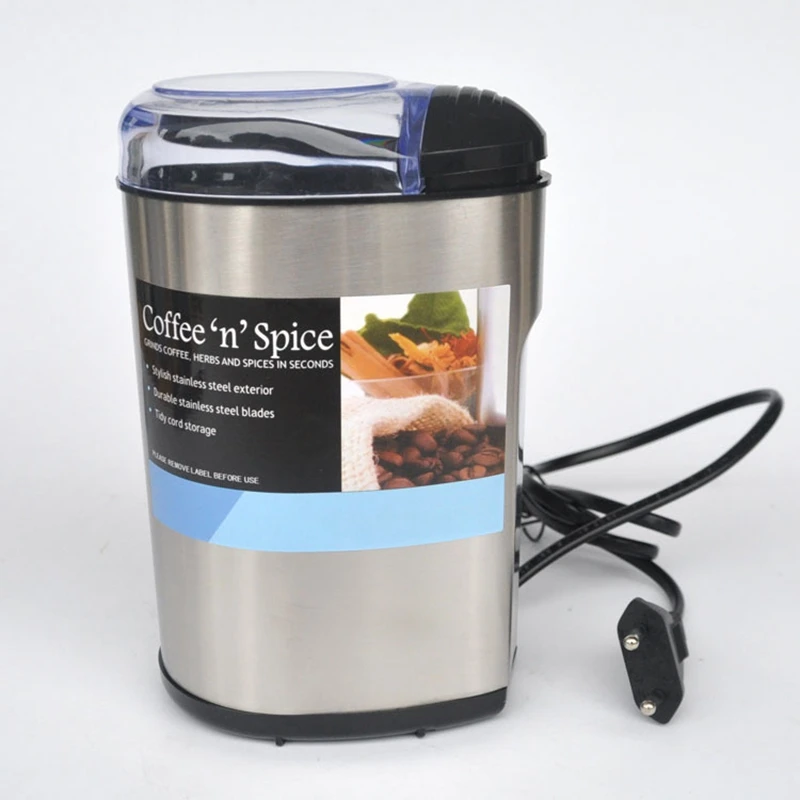 HMT Electric Coffee Grinder Stainless Steel Coffee Pot Home Coffee Bean Flavoring Machine Electric Grinding Coffee Machine
HMT Electric Coffee Grinder Stainless Steel Coffee Pot Home Coffee Bean Flavoring Machine Electric Grinding Coffee Machine