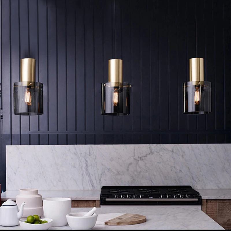 Personality E14 led single head pendant lamps Modern smoke gray glass kitchen bedroom bedside study restaurant hanging light
Personality E14 led single head pendant lamps Modern smoke gray glass kitchen bedroom bedside study restaurant hanging light