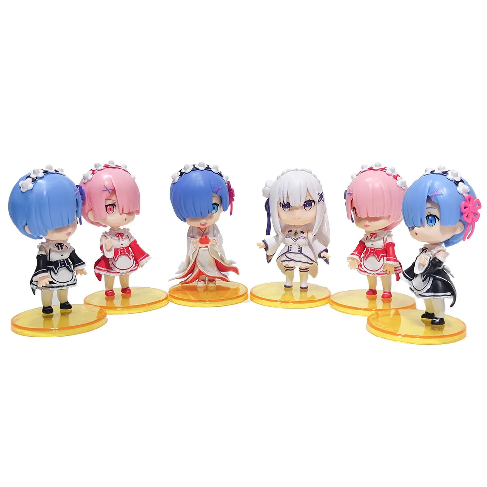 6Pcs RE ZERO Starting Life in Different World Rem Ram Emilia Q Edition Cute Japan Anime Action Figure Collection Model Toy Gift
6Pcs RE ZERO Starting Life in Different World Rem Ram Emilia Q Edition Cute Japan Anime Action Figure Collection Model Toy Gift