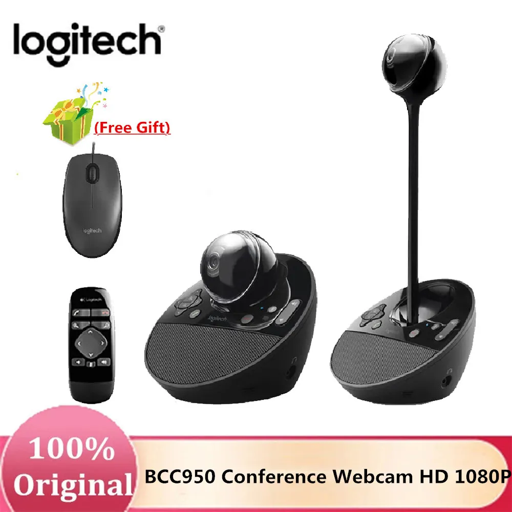 Фото Оригинальная Конференц камера Logitech BCC950 Full HD 1080P видеовеб со встроенным динамиком(China)