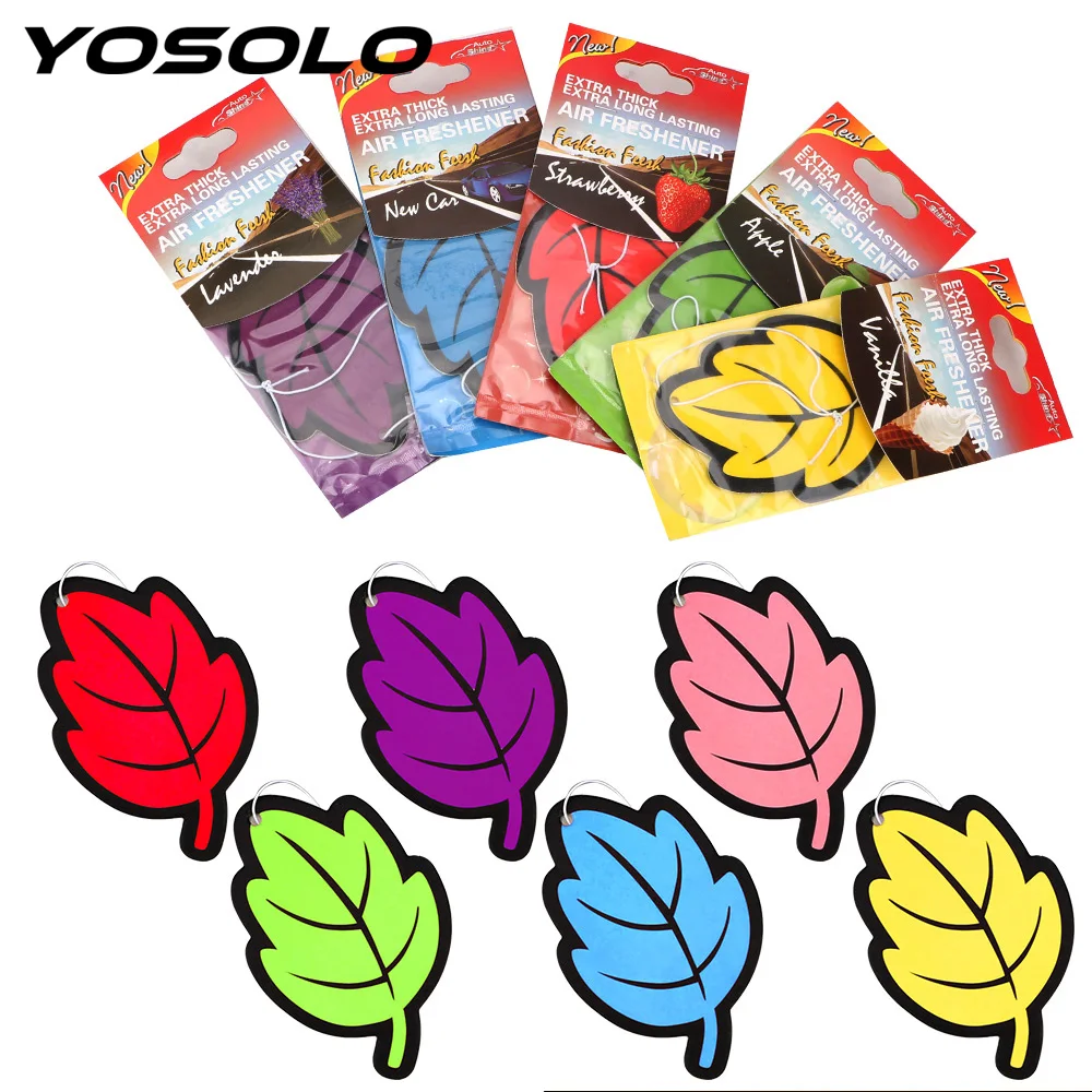 YOSOLO Vanilla perfume/fragrance Paper Hanging Car Air Freshener Extra Long Lasting Leaf Shape Air Freshener Car-styling
YOSOLO Vanilla perfume/fragrance Paper Hanging Car Air Freshener Extra Long Lasting Leaf Shape Air Freshener Car-styling