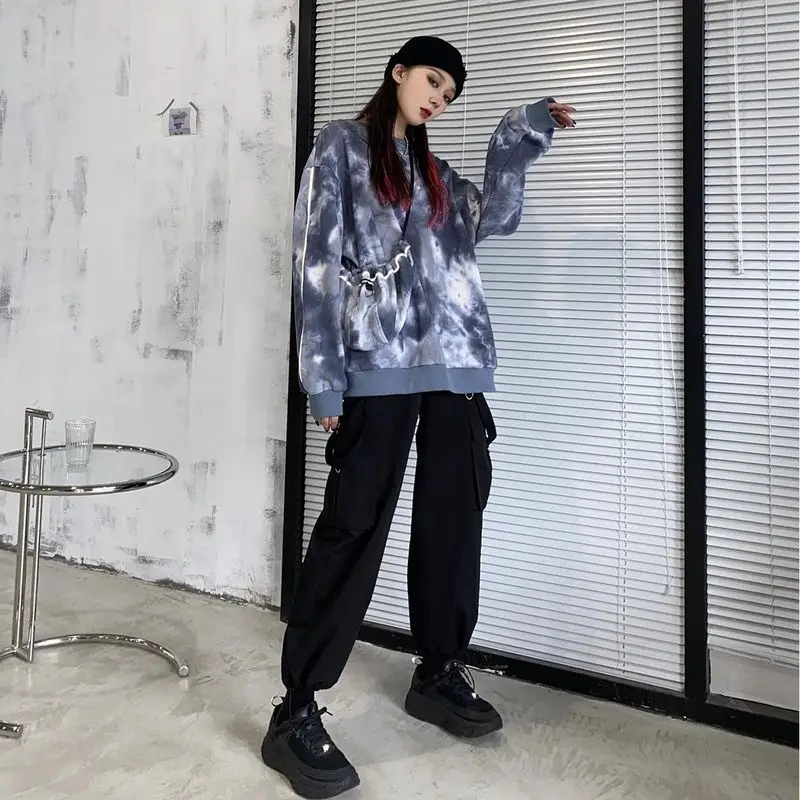 Drawstring overalls for men women autumn winter 2021 plus velvet black loose trousers straight all-match pants techwear casual
Drawstring overalls for men women autumn winter 2021 plus velvet black loose trousers straight all-match pants techwear casual