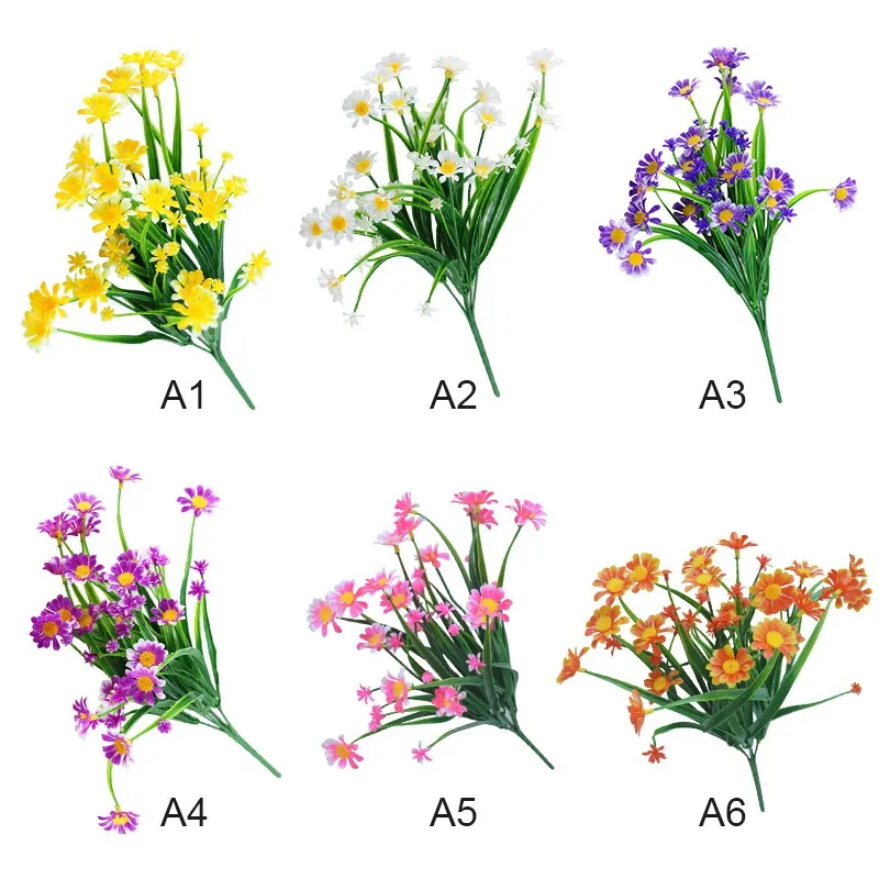 Artificial Daisy Flowers 6 Bundles Outdoor Fake Florals for Decoration No Fade Faux Plastic Flower Garden Porch Window Box Decor
Artificial Daisy Flowers 6 Bundles Outdoor Fake Florals for Decoration No Fade Faux Plastic Flower Garden Porch Window Box Decor