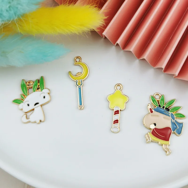 ApeUr 10pcs Cartoon Alloy Pendant Dog Boy Moon Star Magic Wand Charms DIY Earrings Bracelet Floating Jewelry Making Accessories
ApeUr 10pcs Cartoon Alloy Pendant Dog Boy Moon Star Magic Wand Charms DIY Earrings Bracelet Floating Jewelry Making Accessories