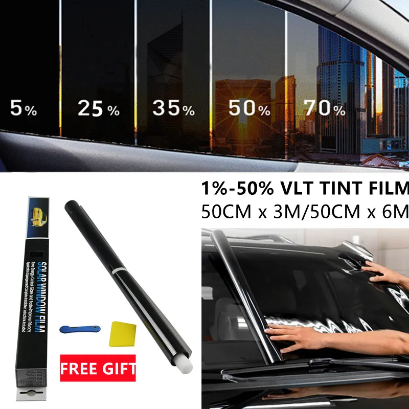 300X50cm Car Glass Solar Film Explosion-proof Sunscreen Heat Insulation Foil Auto Window Tint Film Car Accessory Tinted Window
300X50cm Car Glass Solar Film Explosion-proof Sunscreen Heat Insulation Foil Auto Window Tint Film Car Accessory Tinted Window