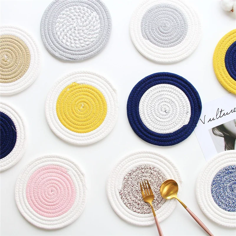 Round Cotton Rope Tassel Nordic Style Non-slip Kitchen Placemat Coaster Insulation Pad Dish Coffee Table Mat Home Decor 51006
Round Cotton Rope Tassel Nordic Style Non-slip Kitchen Placemat Coaster Insulation Pad Dish Coffee Table Mat Home Decor 51006