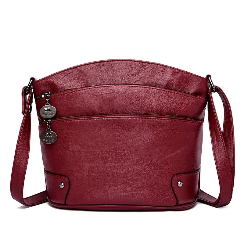 

Многослойная карманы Для женщин кожаные сумки на плечо класса люкс Сумки Для женщин сумки дизайнер маленькая сумка через плечо сумки для Дл...