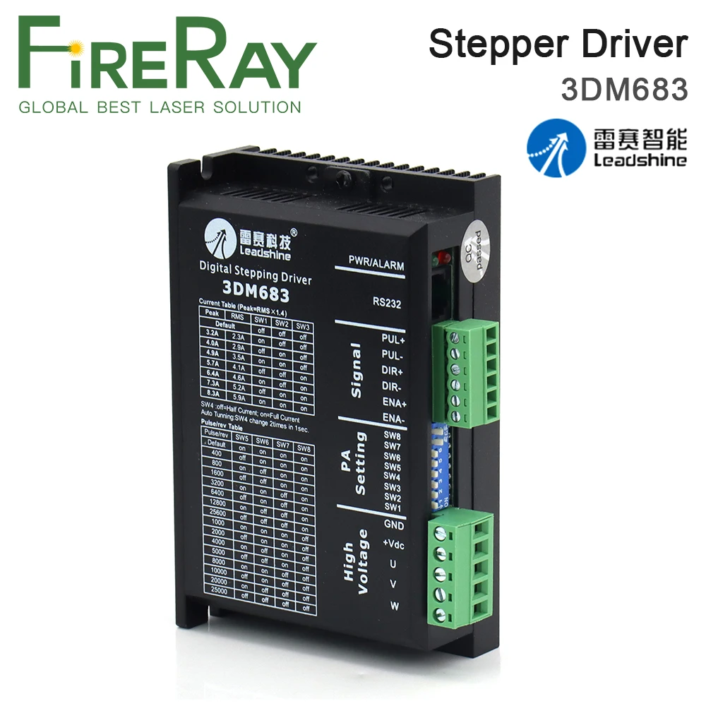 FireRay Leadshine 3 фазы шагового драйвер 3DM683 с 57 серийный Драйвер Шагового