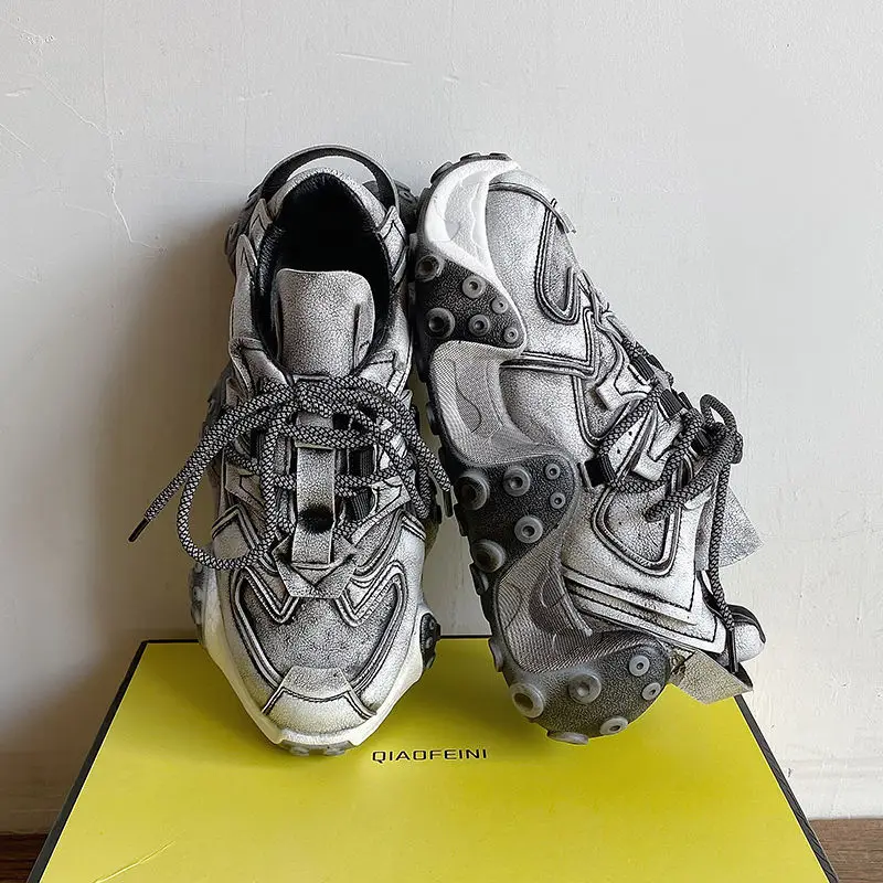 Новинка Осень 2021, женская спортивная обувь из мягкой кожи, повседневная спортивная обувь осьминог на толстой подошве 
Новинка Осень 2021, женская спортивная обувь из мягкой кожи, повседневная спортивная обувь осьминог на толстой подошве