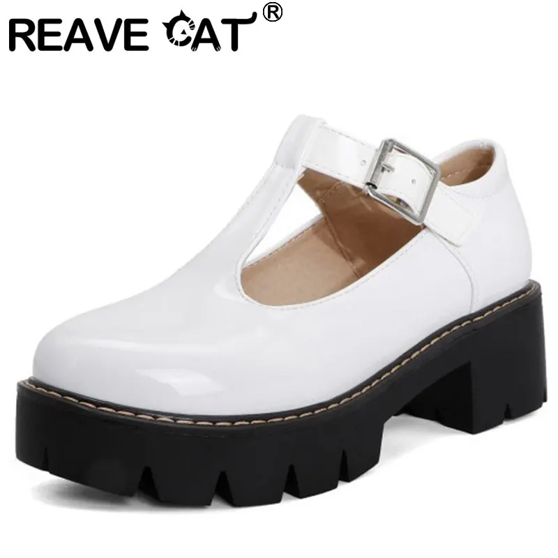 Женские туфли-лодочки из лакированной кожи REAVE CAT, Классические лаконичные туфли-лодочки большого размера 48 на блочном каблуке 5 см с пряжкой...
Женские туфли-лодочки из лакированной кожи REAVE CAT, Классические лаконичные туфли-лодочки большого размера 48 на блочном каблуке 5 см с пряжкой...