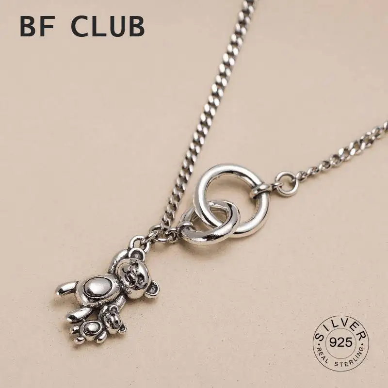 925 Sterling Silver Choker Necklace Bear Shape Clavicle Chain Short Choker Necklace For Women Fine Jewelry Brithday Gift
925 Sterling Silver Choker Necklace Bear Shape Clavicle Chain Short Choker Necklace For Women Fine Jewelry Brithday Gift