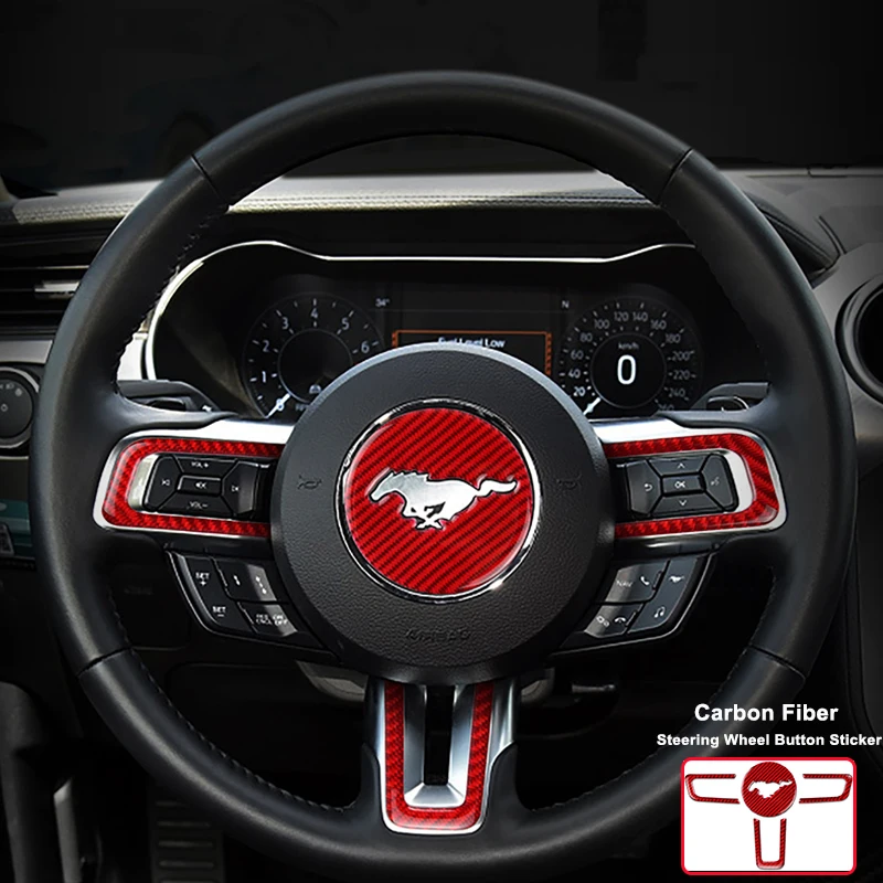 Car Interior Stickers Carbon Fiber Car Steering Wheel Panel Decoration Cover for Ford Mustang 2015-2020 Steering Button Sticker
Car Interior Stickers Carbon Fiber Car Steering Wheel Panel Decoration Cover for Ford Mustang 2015-2020 Steering Button Sticker