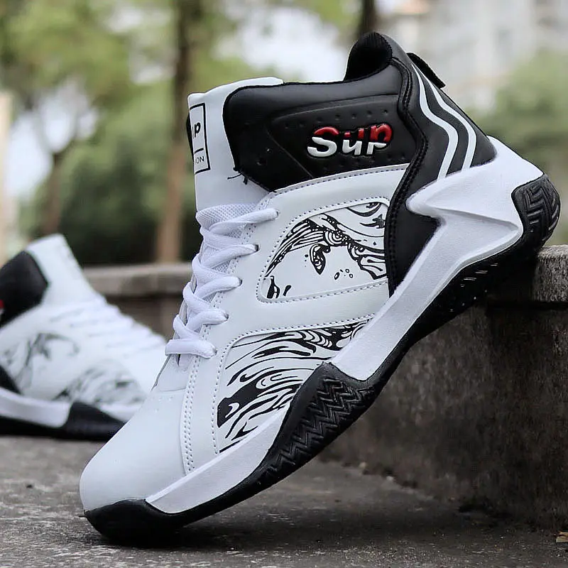 Men Basketball Shoes White Black Air Cushion Basketball Sneakers Anti-skid High-top Couple Shoes Breathable Basketball Boots
Men Basketball Shoes White Black Air Cushion Basketball Sneakers Anti-skid High-top Couple Shoes Breathable Basketball Boots