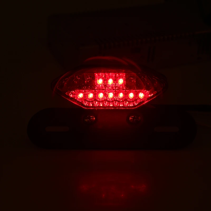 POSSBAY Motorcycle LED Taillight Motorbike Brake Stop Lamp Universal Scooter Signal Indicator Light with License Bracket Plate
POSSBAY Motorcycle LED Taillight Motorbike Brake Stop Lamp Universal Scooter Signal Indicator Light with License Bracket Plate