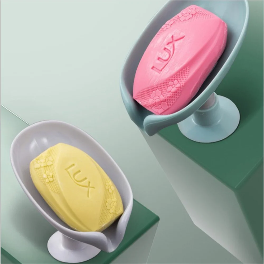 Leaf-shaped Soap Dish Soap Holder Perforated Free Standing Suction Cup Drain Rack Toilet Laundry Soap Box Bathroom Accessories
Leaf-shaped Soap Dish Soap Holder Perforated Free Standing Suction Cup Drain Rack Toilet Laundry Soap Box Bathroom Accessories
