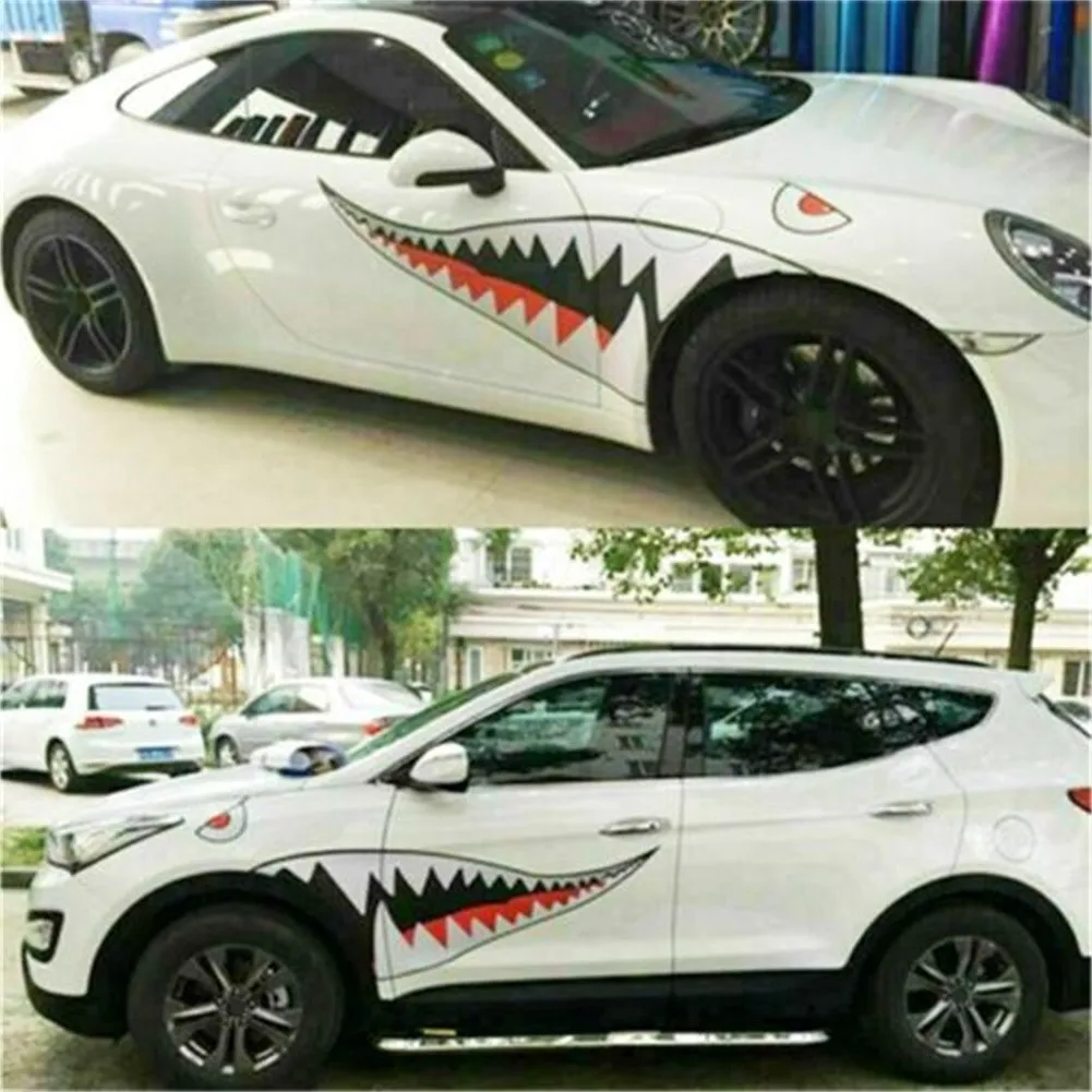 2pcs Big Fish Mouth Tooth Stickers Vinyl Exterior Set Decal Decorative Sticker Car-styling For Car Side Door Fender Car Stickers
2pcs Big Fish Mouth Tooth Stickers Vinyl Exterior Set Decal Decorative Sticker Car-styling For Car Side Door Fender Car Stickers