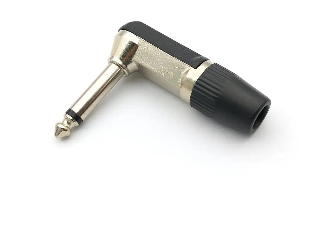 2pcs 6.35mm mono (1/4 in) Jack Male Audio Plug Nickel Plated Right Angle Type
2pcs 6.35mm mono (1/4 in) Jack Male Audio Plug Nickel Plated Right Angle Type