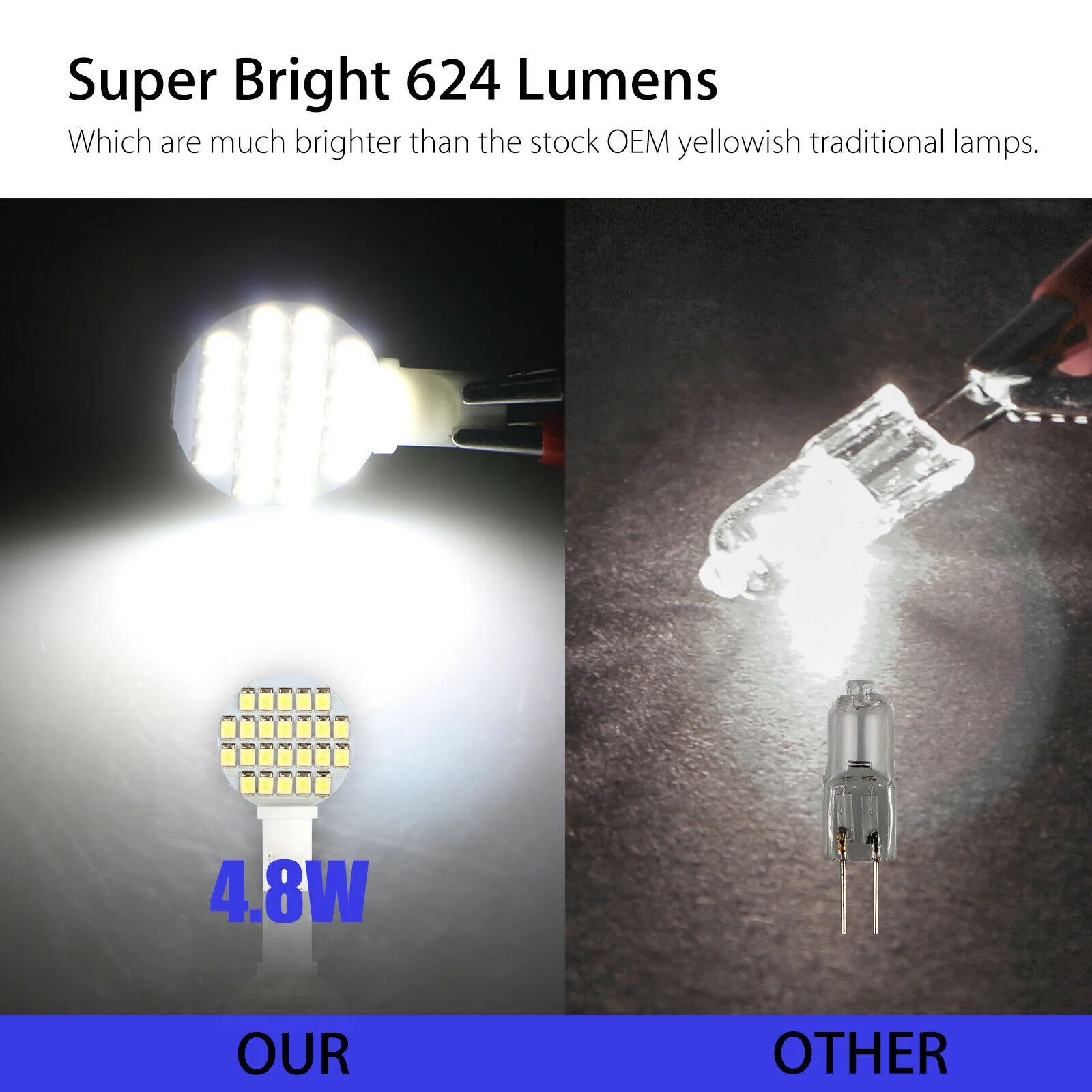 10 PCS 6000K T10 LED Bulbs T10/921/194 Super White RV Trailer Landscaping 24SMD Interior LED Light Bulb
10 PCS 6000K T10 LED Bulbs T10/921/194 Super White RV Trailer Landscaping 24SMD Interior LED Light Bulb