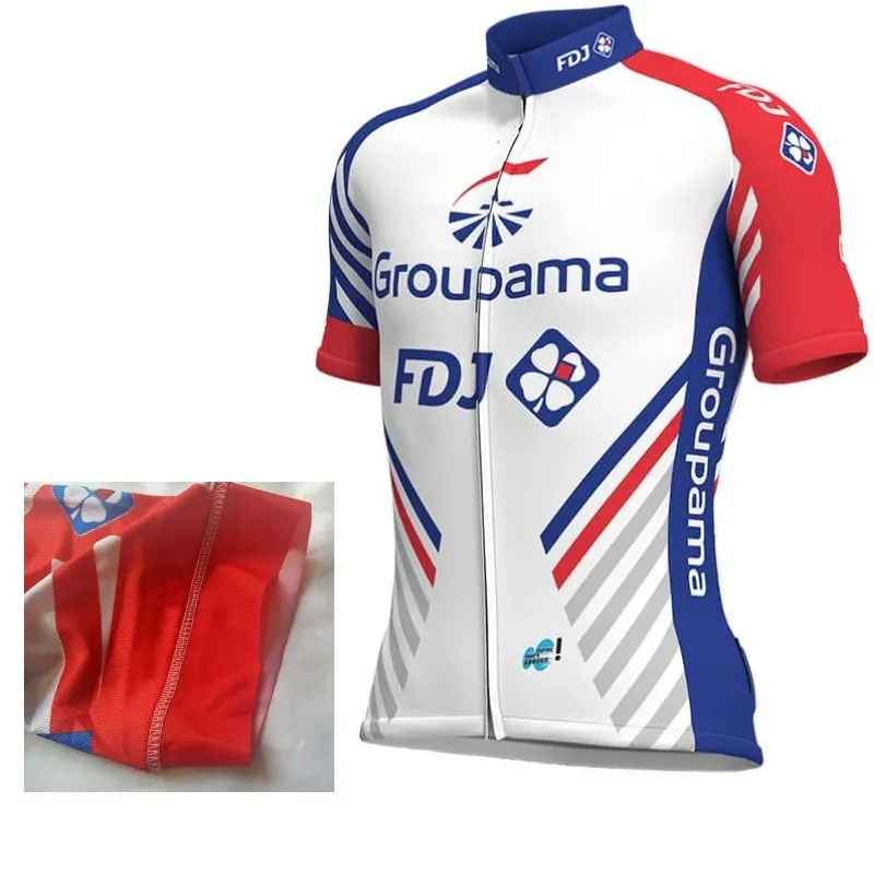 2020 pro team groupama FDJ italia манжета с лазерным вырезом рукава Велоспорт Джерси летняя