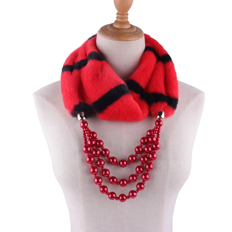Plush imitation pearls necklace neck winter pendant jewelry necklaces scarves women scarfs 2019 autumn women fashion
Plush imitation pearls necklace neck winter pendant jewelry necklaces scarves women scarfs 2019 autumn women fashion
