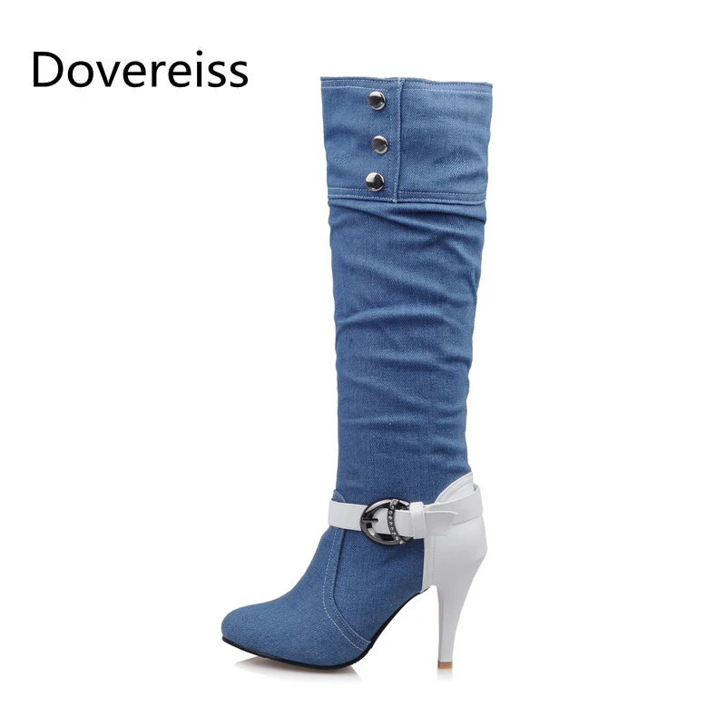 Winter For Woman Fashion Sexy Pointed Toe Shoes Jeans boots Zipper Clear Heels Boots Stilettos Heels Knee high boots 33-43
Winter For Woman Fashion Sexy Pointed Toe Shoes Jeans boots Zipper Clear Heels Boots Stilettos Heels Knee high boots 33-43