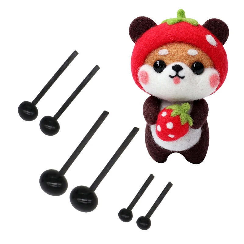 2MM3MM4MM plastic safety toy eyes black eyeball multi-size doll making bear toy mask doll craft DIY 
2MM3MM4MM plastic safety toy eyes black eyeball multi-size doll making bear toy mask doll craft DIY