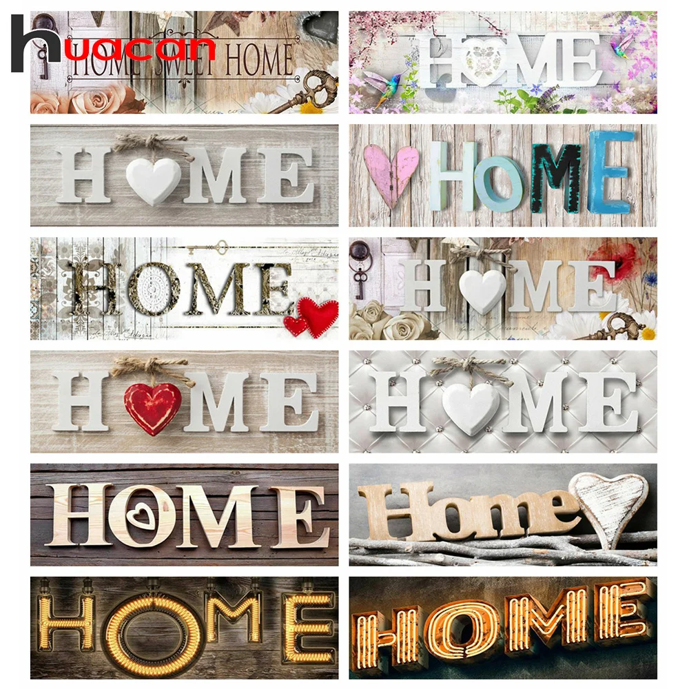 Huacan 5D DIY Diamond Painting Home Sweet Home Art Full Square/Round Diamond Embroidery Mosaic Text Kit Decorations
Huacan 5D DIY Diamond Painting Home Sweet Home Art Full Square/Round Diamond Embroidery Mosaic Text Kit Decorations