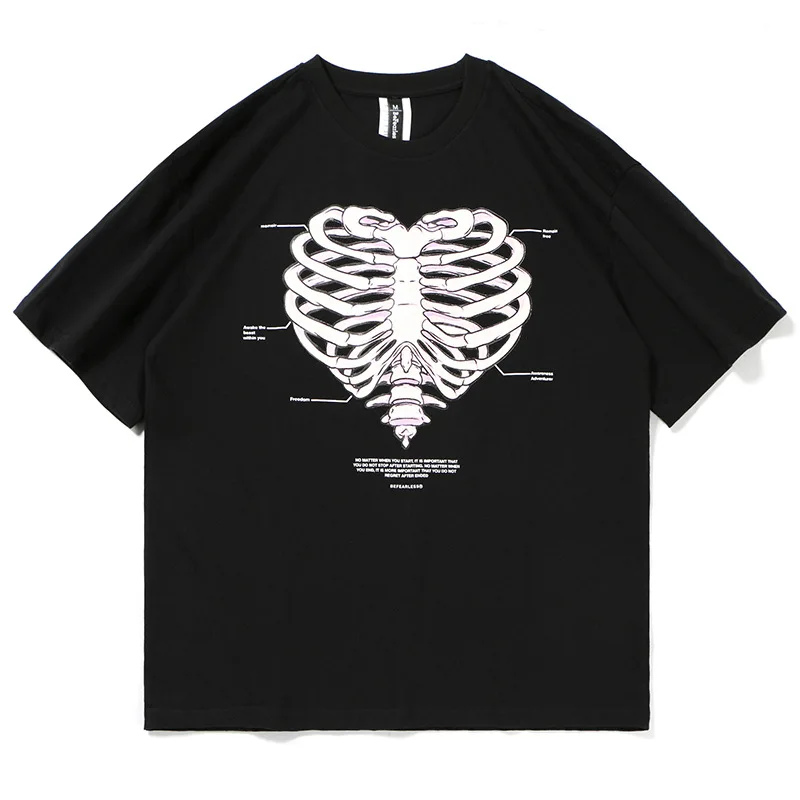 Men's Short-Sleeved T-Shirt Summer New Love Skull T-Shirt Ins Hip-Hop Loose Trend Couple Half-Sleeved T
Men's Short-Sleeved T-Shirt Summer New Love Skull T-Shirt Ins Hip-Hop Loose Trend Couple Half-Sleeved T