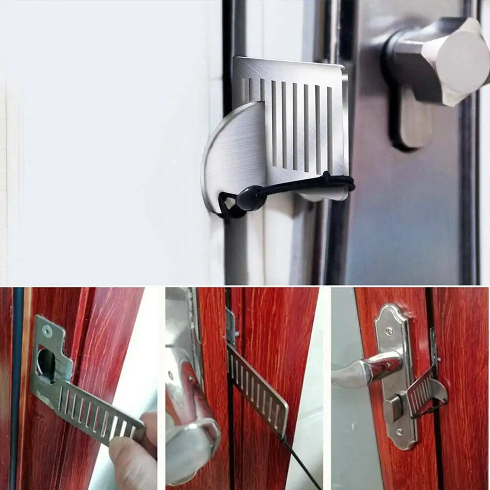 1 Set Portable Door Lock Travel Hotel Security Door Home Lock Buckle Security Lock Lock Chain Anti-theft Security E9R2
1 Set Portable Door Lock Travel Hotel Security Door Home Lock Buckle Security Lock Lock Chain Anti-theft Security E9R2