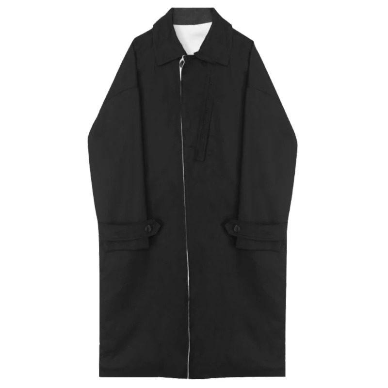 Size Women Big Zipper Long Trench New Lapel Long Sleeve Loose Fit Windbreaker Fashion Tide Spring Autumn 2021 1DD0207
Size Women Big Zipper Long Trench New Lapel Long Sleeve Loose Fit Windbreaker Fashion Tide Spring Autumn 2021 1DD0207