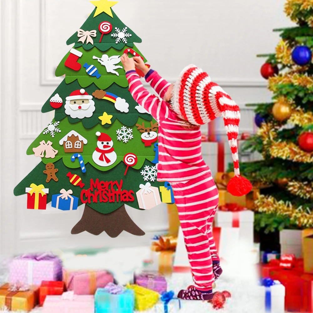 New Felt Christmas Tree Diy Xmas Tree Detachable Ornaments Wall Hanging Xmas Party Decoration For Home Gifts For Kids Toddlers
New Felt Christmas Tree Diy Xmas Tree Detachable Ornaments Wall Hanging Xmas Party Decoration For Home Gifts For Kids Toddlers