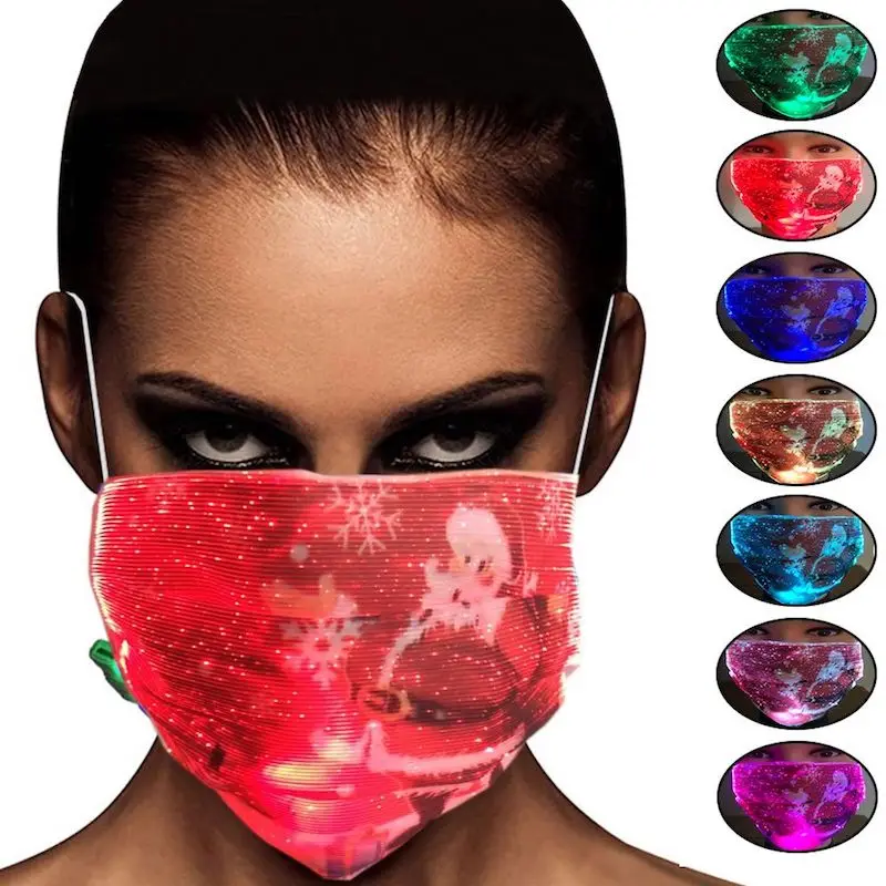 7 Color Changes Christmas LED Face Mask with Filter Pocket Reusable Washable,Santa Claus , Elk , Christmas Tree , Snowman Lumino
7 Color Changes Christmas LED Face Mask with Filter Pocket Reusable Washable,Santa Claus , Elk , Christmas Tree , Snowman Lumino