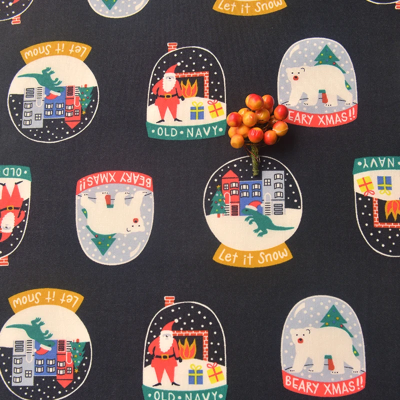 2 color Tercet Santa dress top tablecloth sand hair towel pillow case fabric 
2 color Tercet Santa dress top tablecloth sand hair towel pillow case fabric