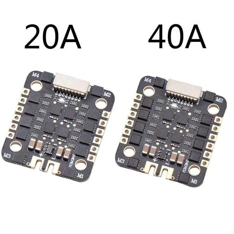 JHEMCU EM-20A 20A / EM-40A 40A 2-6S Dshot600 blheli _ S 4 в 1 ESC для FPV радиоуправляемого дрона