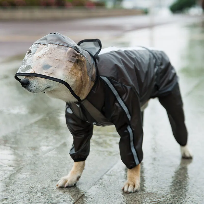 Dog Raincoat Four-Legged Waterproof All-Inclusive Pet Clothes Small and Medium-Sized Large Dog Transparent Reflective Raincoat
Dog Raincoat Four-Legged Waterproof All-Inclusive Pet Clothes Small and Medium-Sized Large Dog Transparent Reflective Raincoat