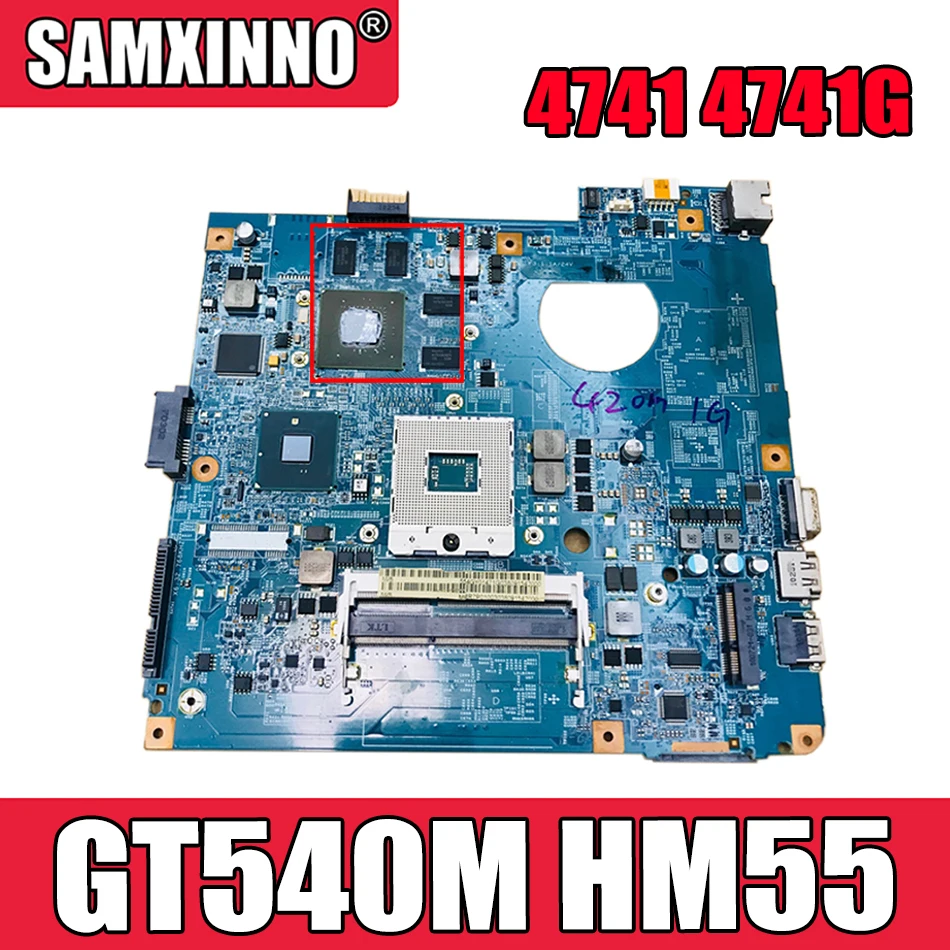 48.4GY02.051 материнская плата для ноутбука ACER 4741 4741G MS2203 MS2206 Материнская PGA989 GPU GT540M HM55