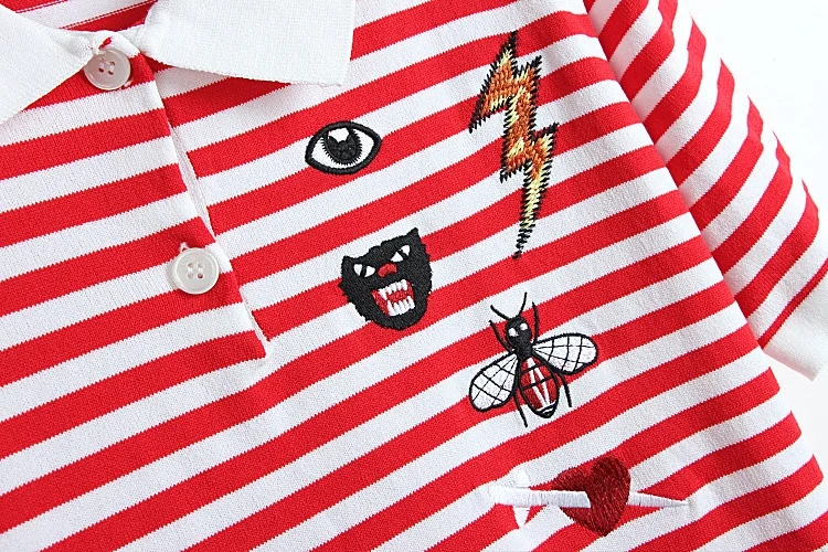 High New women knitting Embroidered panther leopard bee Striped Polo Shirts Shirt Hip Hop Skateboard Cotton Polo Top S-L #SN5
High New women knitting Embroidered panther leopard bee Striped Polo Shirts Shirt Hip Hop Skateboard Cotton Polo Top S-L #SN5