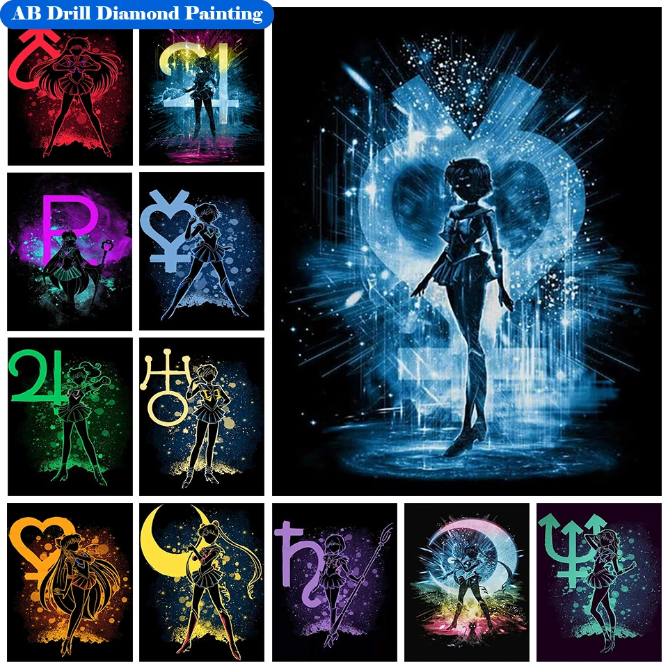 AB Diamond Painting Anime Girl 5D Diy Full Square/Round Mosaic Diamond Embroidery Cartoon Cross Stitch Sale Home Decor Gift
AB Diamond Painting Anime Girl 5D Diy Full Square/Round Mosaic Diamond Embroidery Cartoon Cross Stitch Sale Home Decor Gift