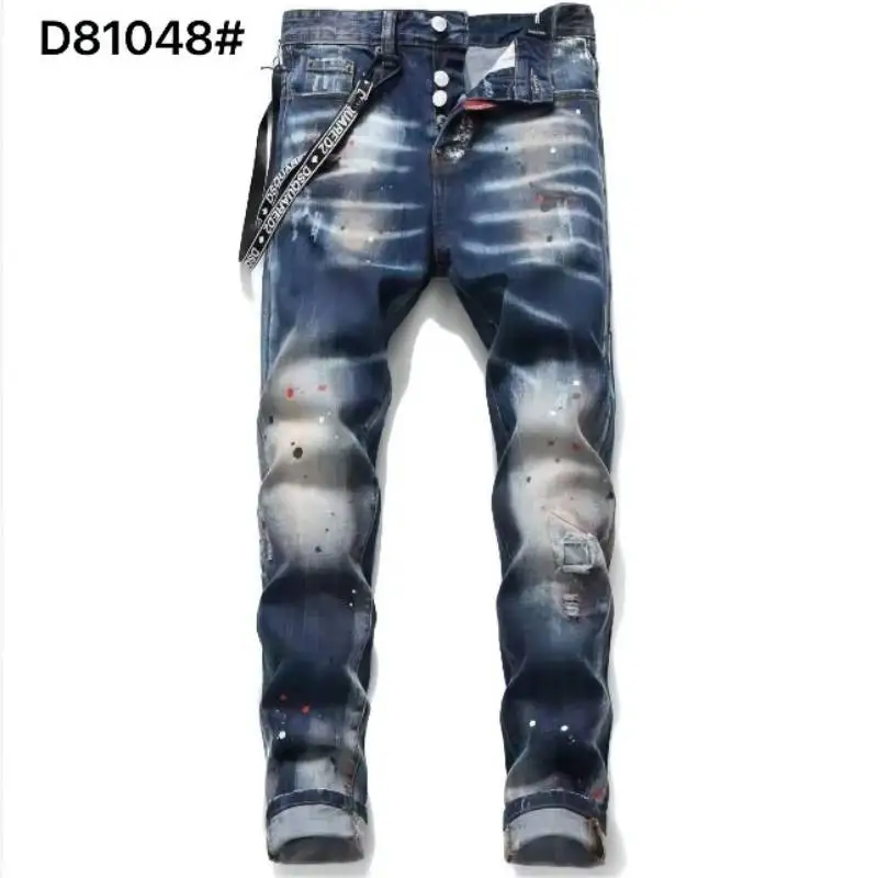 Модные мужские микро-эластичные джинсы DSQUARED2 с принтом и дырками, облегающие повседневные мотоциклетные брюки в стиле панк, одежда D81048
Модные мужские микро-эластичные джинсы DSQUARED2 с принтом и дырками, облегающие повседневные мотоциклетные брюки в стиле панк, одежда D81048