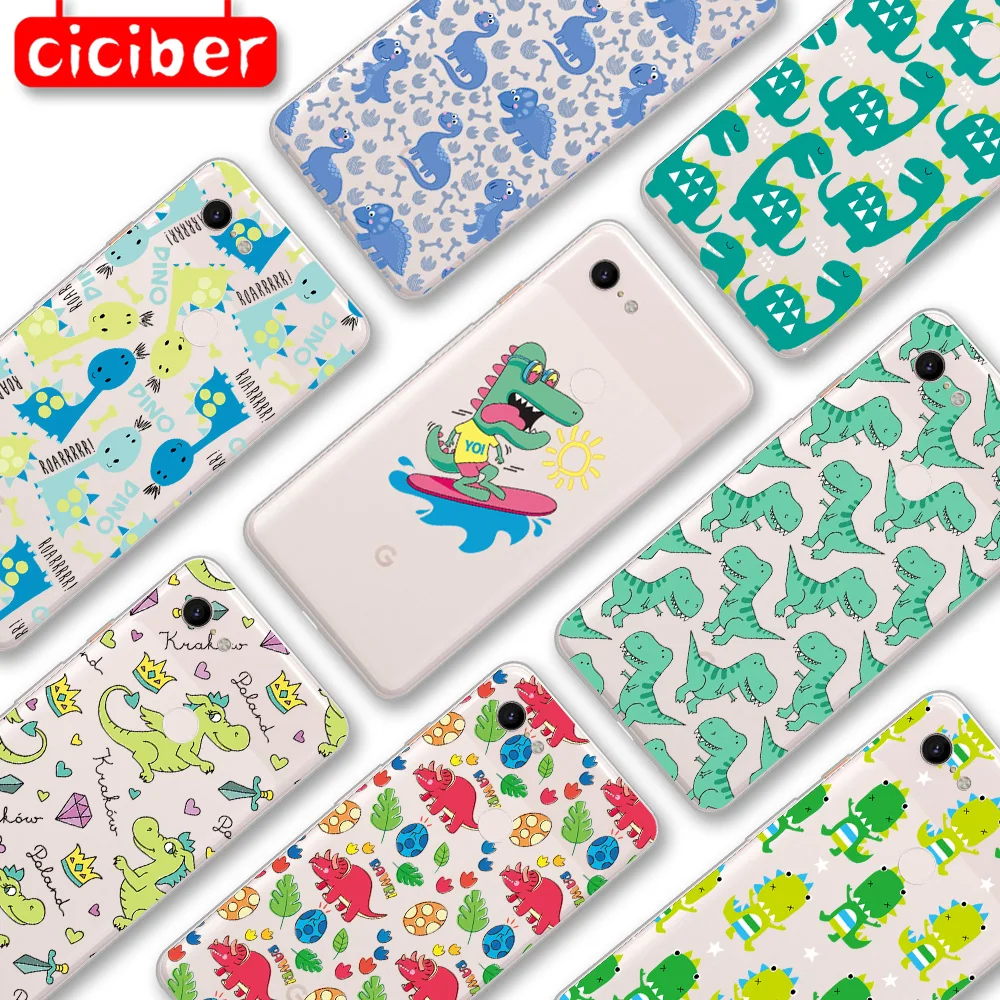 Dinosaur Case For Google Pixel 4 5 3 2 XL Cover for Pixel 3a 4a XL 5G Soft Silicone TPU Fashion Shockproof Protect Phone Fundas
Dinosaur Case For Google Pixel 4 5 3 2 XL Cover for Pixel 3a 4a XL 5G Soft Silicone TPU Fashion Shockproof Protect Phone Fundas