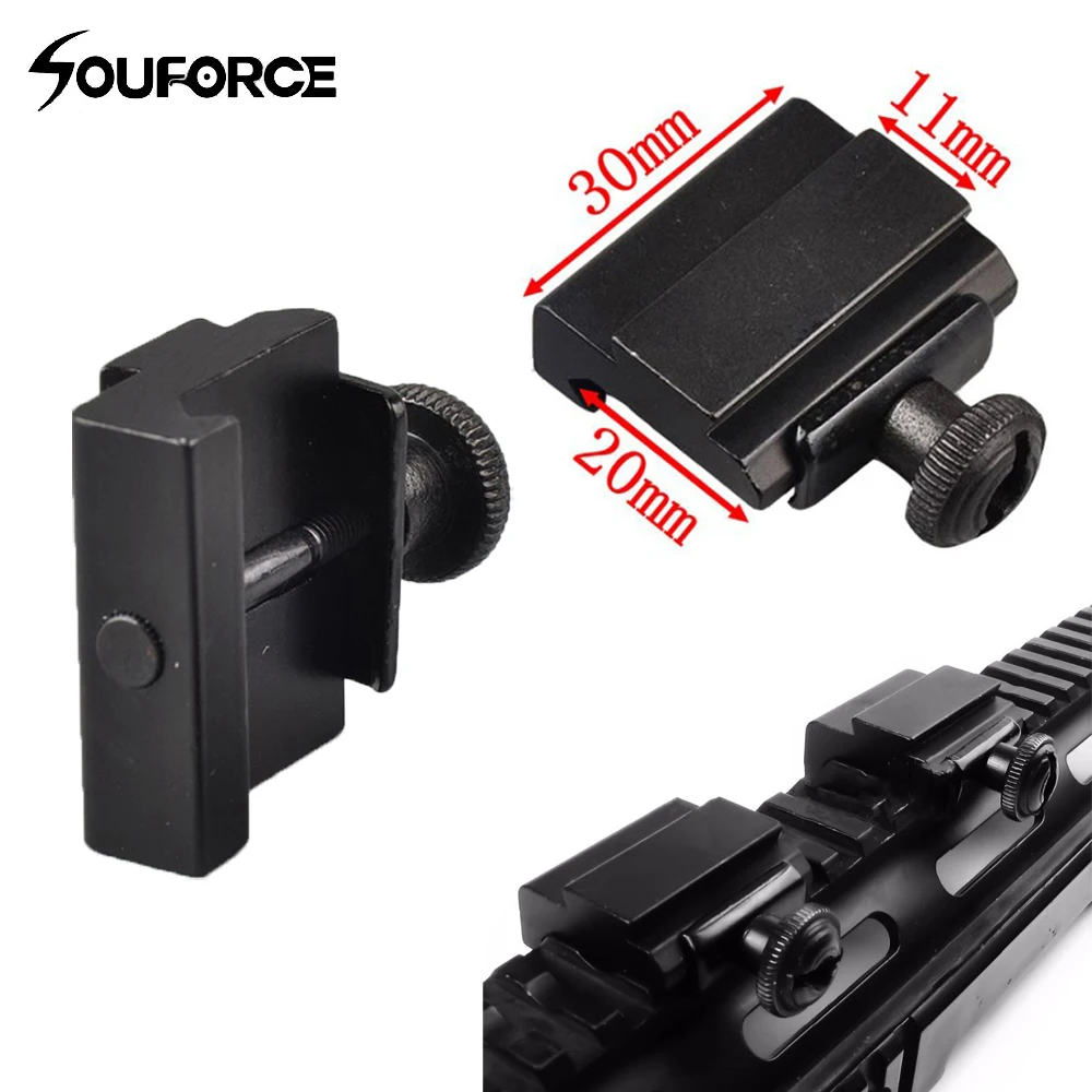 2Pcs 20mm to 11mm Weaver Dovetail Adapter to Picatinny Rail Rifle Scope Mount for Tactical Hunting
2Pcs 20mm to 11mm Weaver Dovetail Adapter to Picatinny Rail Rifle Scope Mount for Tactical Hunting