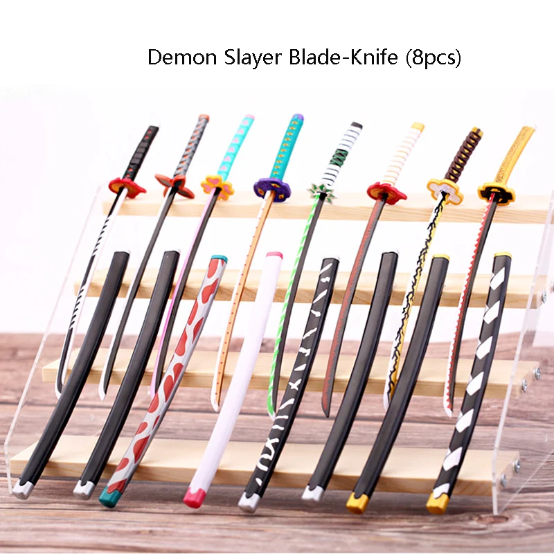 8pcs Kimetsu No Yaiba Figure Demon Slayer Knife Model Action Figures Kamado Tanjirou High Quality PVC Samurai Sword Toys Gifts 
8pcs Kimetsu No Yaiba Figure Demon Slayer Knife Model Action Figures Kamado Tanjirou High Quality PVC Samurai Sword Toys Gifts