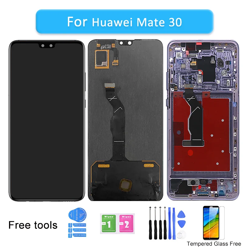 

6.62'' For Huawei Mate 30 TAS-L09 TAS-L29 LCD Display Touch Screen Digitizer Assembly Parts For Huawei Mate 30 LCD TAS-TL00 AL00
