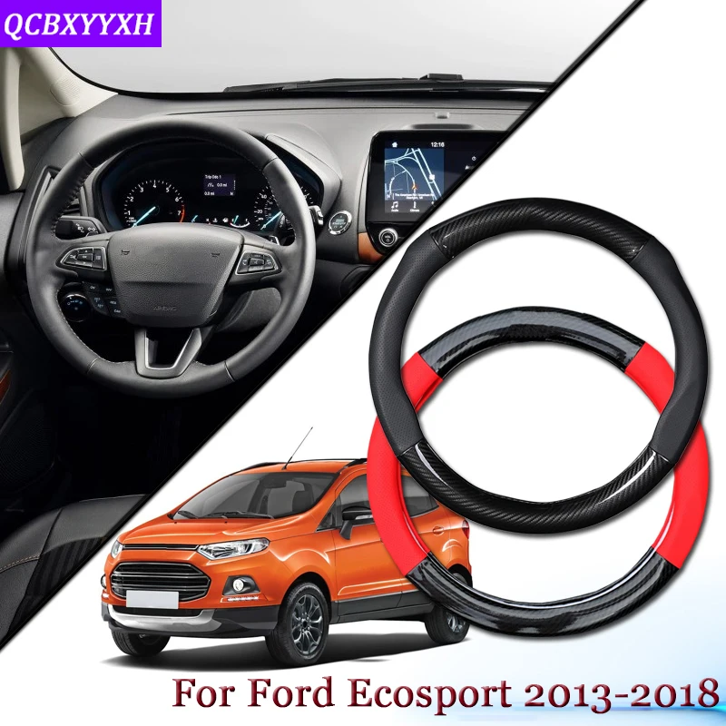 Car Carbon Fiber Leather Car Steering Wheel Cover Car Steering-wheel Hubs Automobiles Accessories For Ford Ecosport 2013-2018
Car Carbon Fiber Leather Car Steering Wheel Cover Car Steering-wheel Hubs Automobiles Accessories For Ford Ecosport 2013-2018