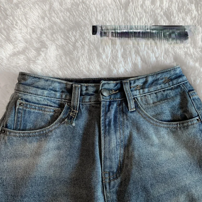 Jeans Women High Waist Fashion Korean Style Hole Design Harajuku Streetwear Summer Simple All-match Chic Vintage Loose Hip-hop
Jeans Women High Waist Fashion Korean Style Hole Design Harajuku Streetwear Summer Simple All-match Chic Vintage Loose Hip-hop