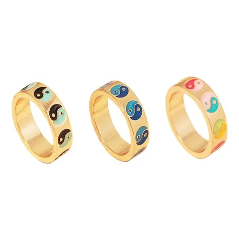Женское кольцо в стиле ретро тайчи, разноцветное кольцо на палец, аксессуары в европейском и американском стиле, отличные подарки 
Женское кольцо в стиле ретро тайчи, разноцветное кольцо на палец, аксессуары в европейском и американском стиле, отличные подарки