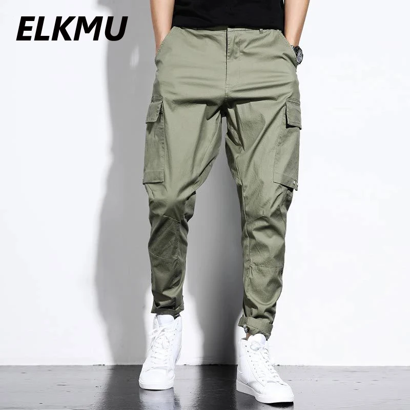 ELKMU Cargo Pants Joggers Men Fashion Streetwear Ankle-length Pants Sweatpants Pocket Pencil Pants Male Harajuku Bottoms HM055
ELKMU Cargo Pants Joggers Men Fashion Streetwear Ankle-length Pants Sweatpants Pocket Pencil Pants Male Harajuku Bottoms HM055