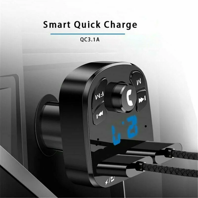 Cars Bluetooths 5.0s FM Transmitter Wireless Handsfree Audio Receiver Auto MP3 Player Dual USB Car Fast Charger Adapter
Cars Bluetooths 5.0s FM Transmitter Wireless Handsfree Audio Receiver Auto MP3 Player Dual USB Car Fast Charger Adapter