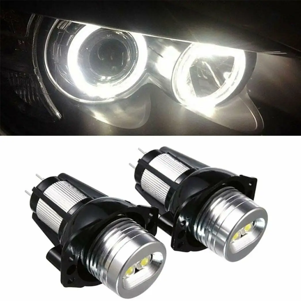 

6000K LED 20W Angel Eyes Halo Ring Marker Light Bulb Lamp For BMW E90 E91 Error Free