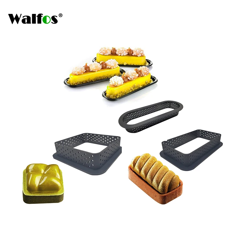 WALFOS food grade Circular Tart Ring French Dessert Stainless Steel Perforation Fruit Pie Quiche Cake Mousse Mold
WALFOS food grade Circular Tart Ring French Dessert Stainless Steel Perforation Fruit Pie Quiche Cake Mousse Mold